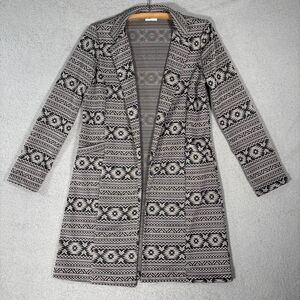 Must Have Brand Open Cardigan Women’s Size M SouthWestern Aztec Hearts Tribal